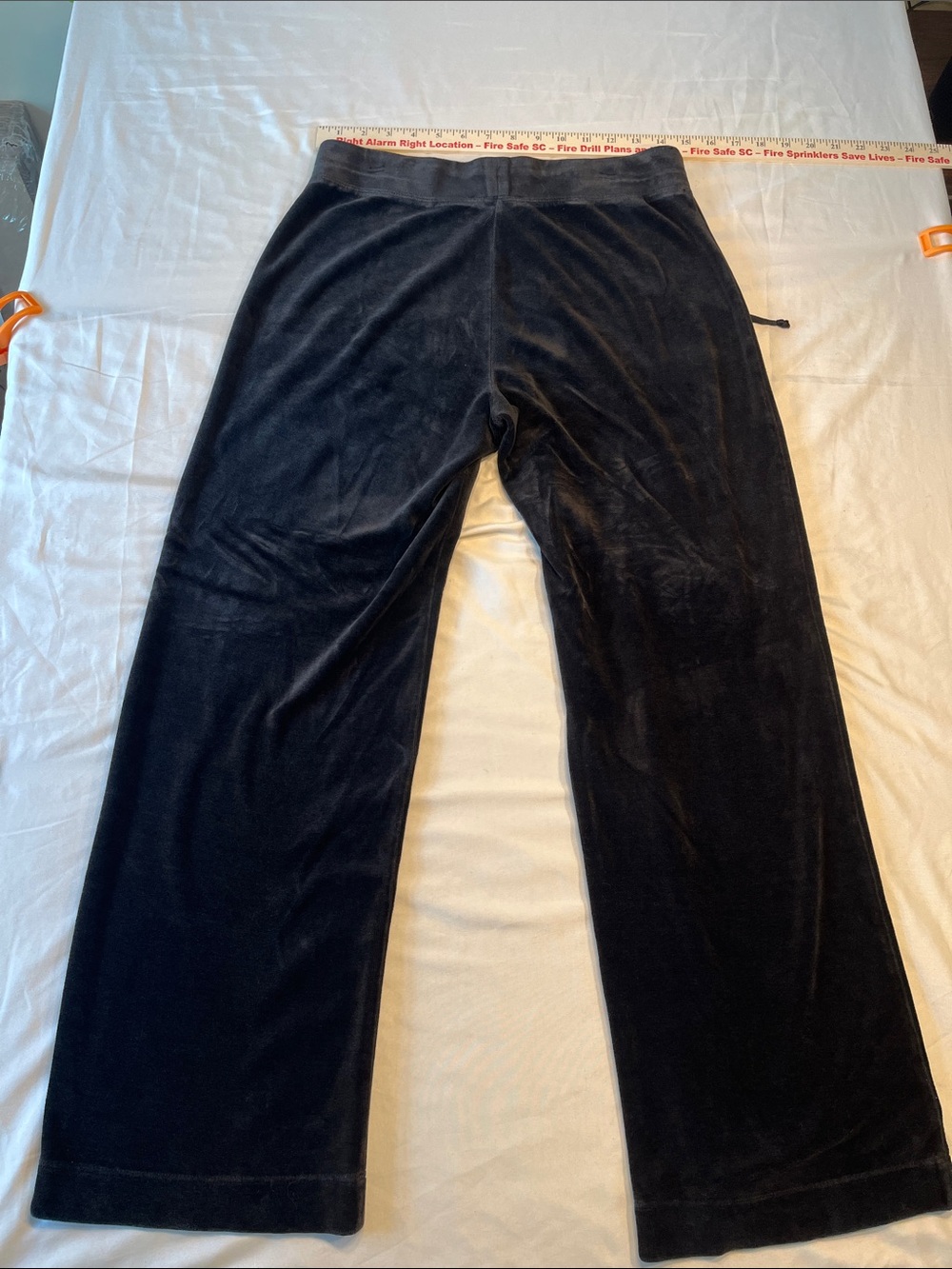 Talbots Black Petite Velour Lounge Pants with Drawstring Small P - Picture 3 of 5